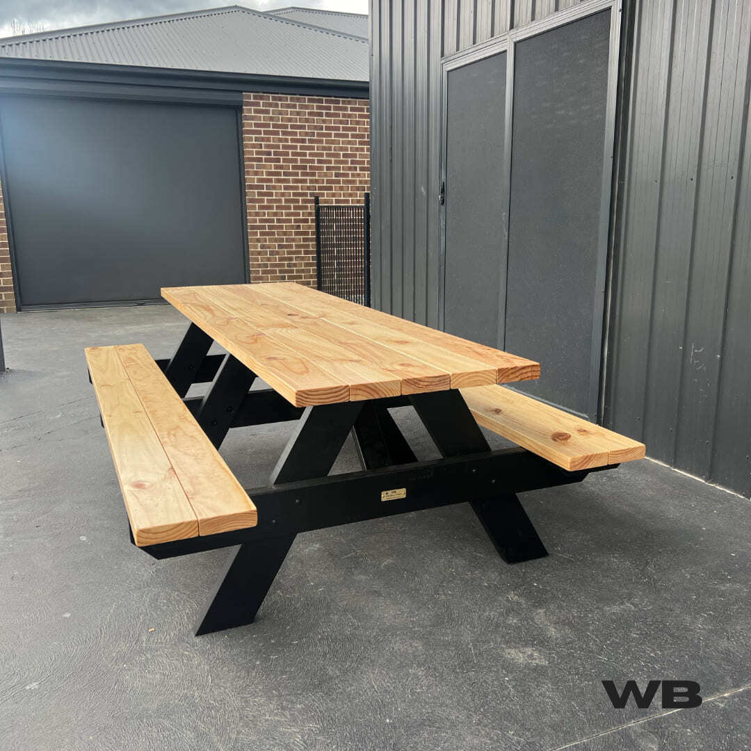 3.0m solid lifetime picnic table