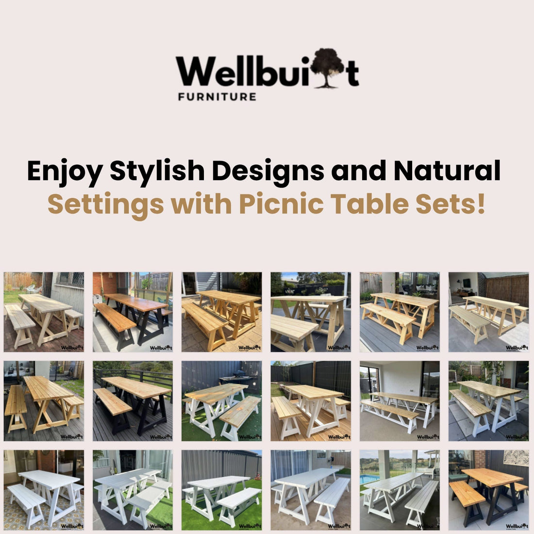 Enjoy Stylish Designs and Natural Settings with Picnic Table Sets!
