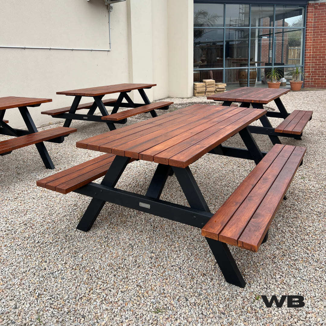 1.5m classic treated pine wooden picnic table