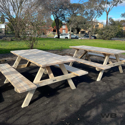 1.8m wooden treated picnic table australia
