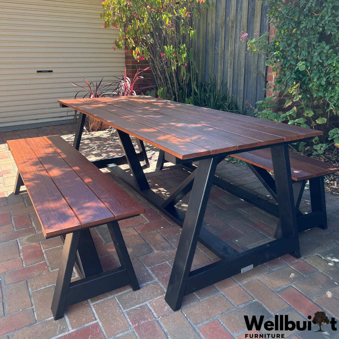 2.1m Merbau Outdoor Table Sets