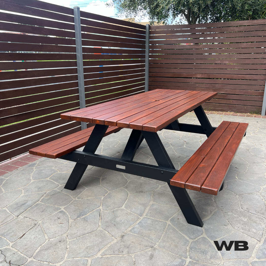 2.1m garden picnic table