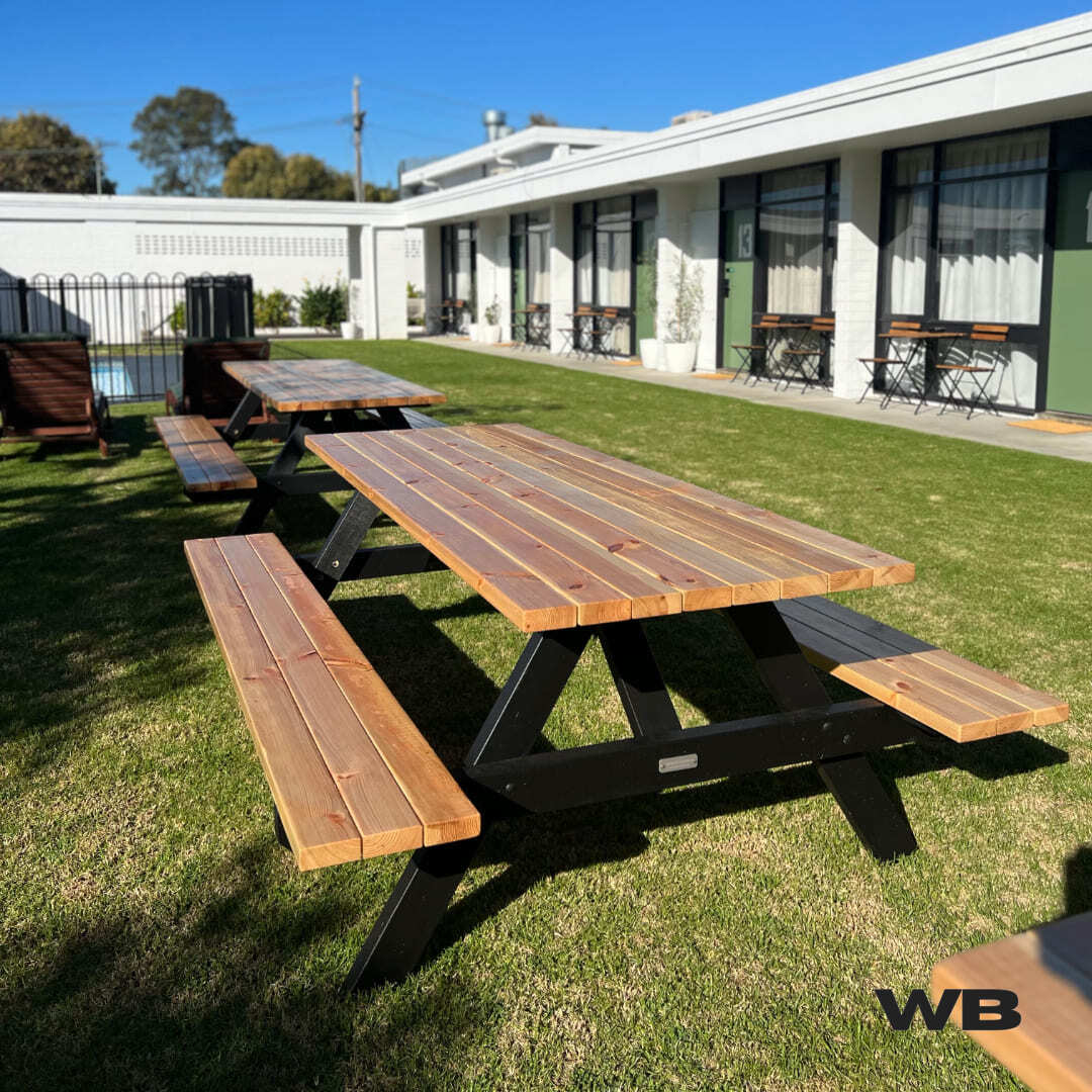 2.1m treated picnic benches australia