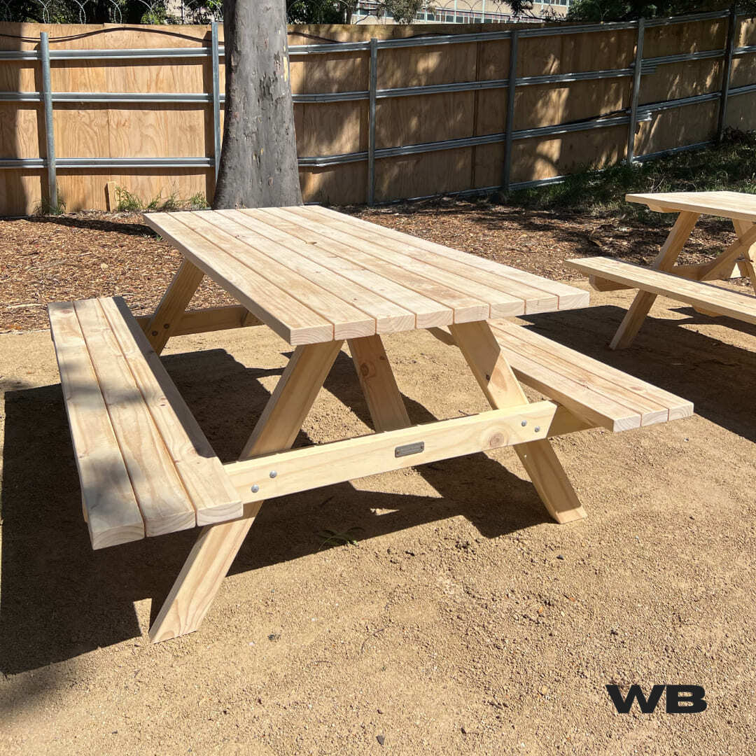 2.1m wooden treated picnic table australia