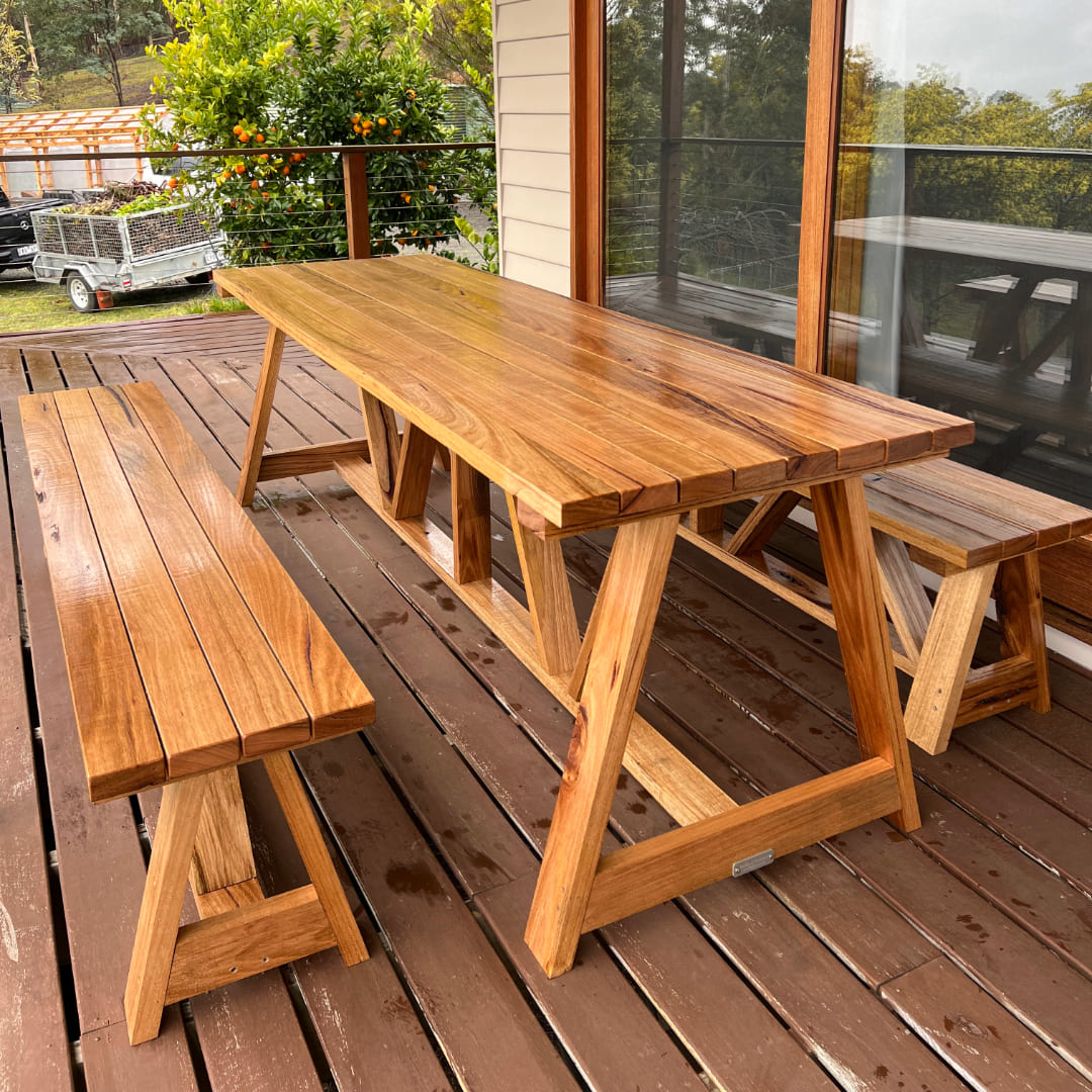 2.4m Hardwood Outdoor Dining Sets