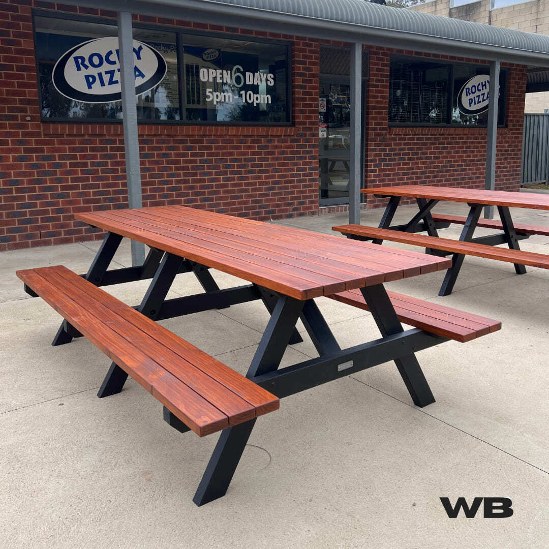 2.4m classic treated pine outdoor picnic table