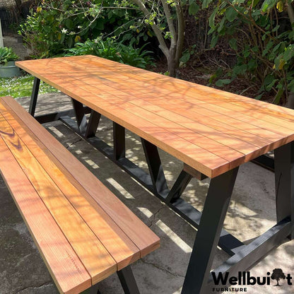 Outdoor Hardwood Table Set