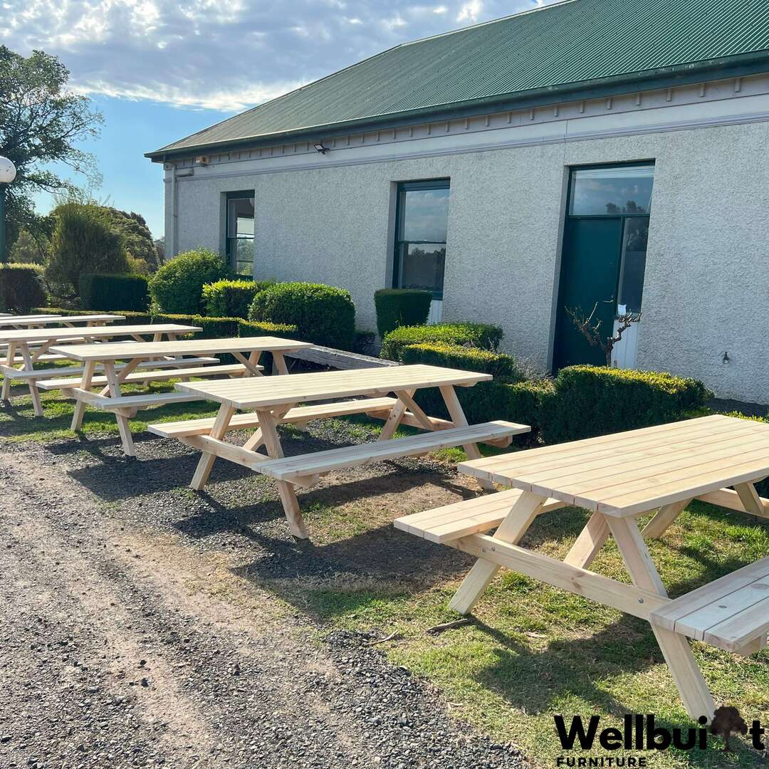 3.0m Wooden Picnic Table