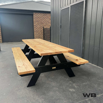 3.0m solid lifetime picnic table