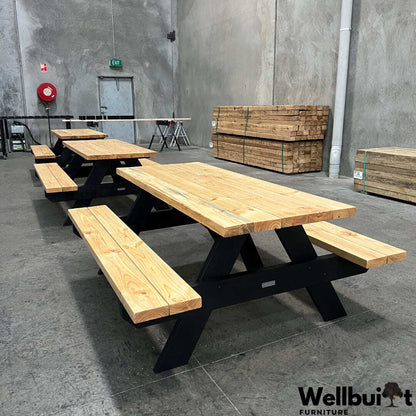 6seater timber picnic table melbourne