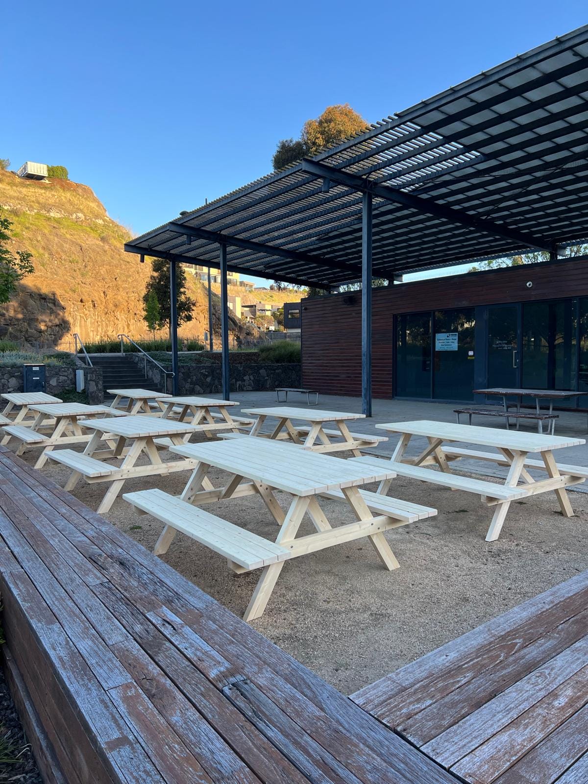 picnic tables event hire