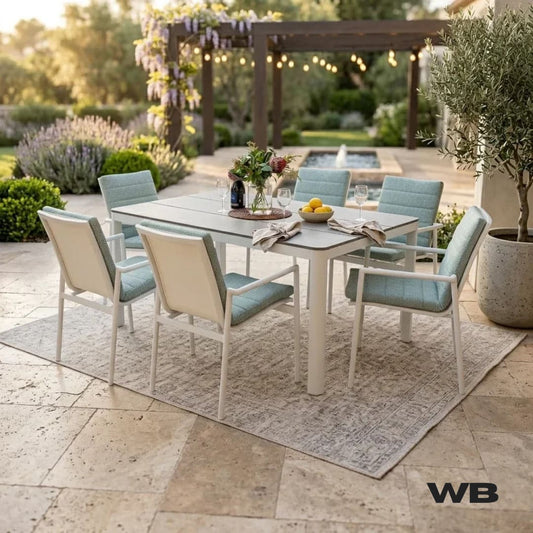 astra outdoor dining table melbourne 7pc