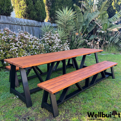 Outdoor dining table