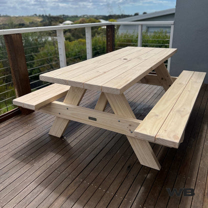 outdoor treated pine picnic tables